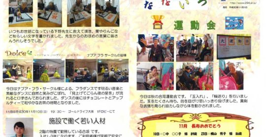 ゴールドライフ大東　なないろ　11月号（平成30年）